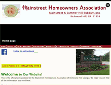 Tablet Screenshot of mainstreet-hoa.com